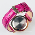 purple fashion quartz japan movement watch lady, quality wristband watch